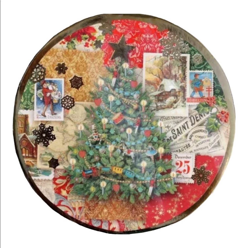 Punch Studio Set of 6 Paper Coasters ~ Christmas Tree Victoriana (66113)